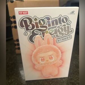 POPMart Big Into Energy The Monsters Labubu Vinyl Plush Pendant - Happiness